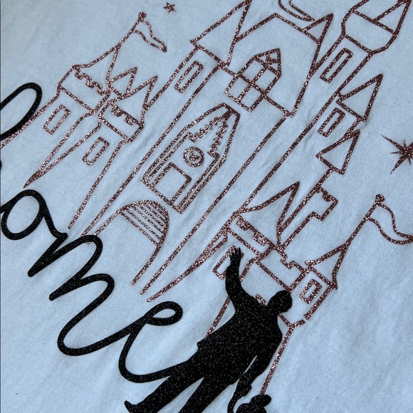 Bella Canvas Disney Castle White T-Shirt small - Picture 7 of 8